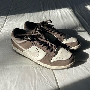 Nike Brown and White Dunks